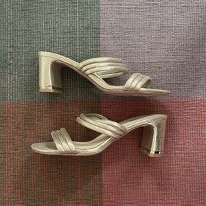 Reaction Kenneth Cole Shimmering Gold Heels